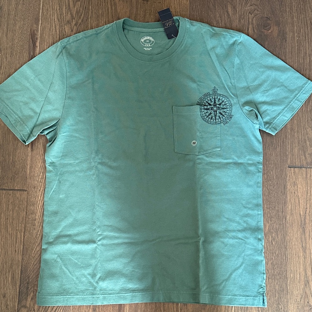 Brooks Brothers Sea Green Crewneck Tee
